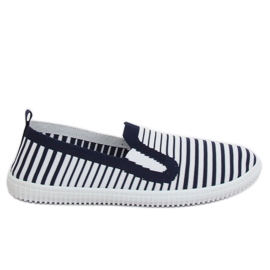 Zapatillas slipon azul marino XJ-2909 Navy blanco