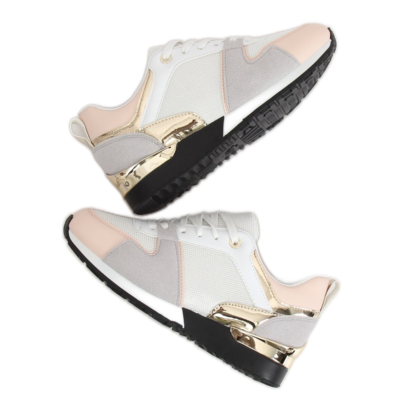 Zapatillas deportivas blancas B-01 BLANCO / ROSA multicolor