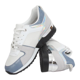 Zapatillas deportivas blancas B-01 BLANCO / AZUL