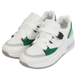 Zapatillas deportivas blancas 8801 White blanco verde