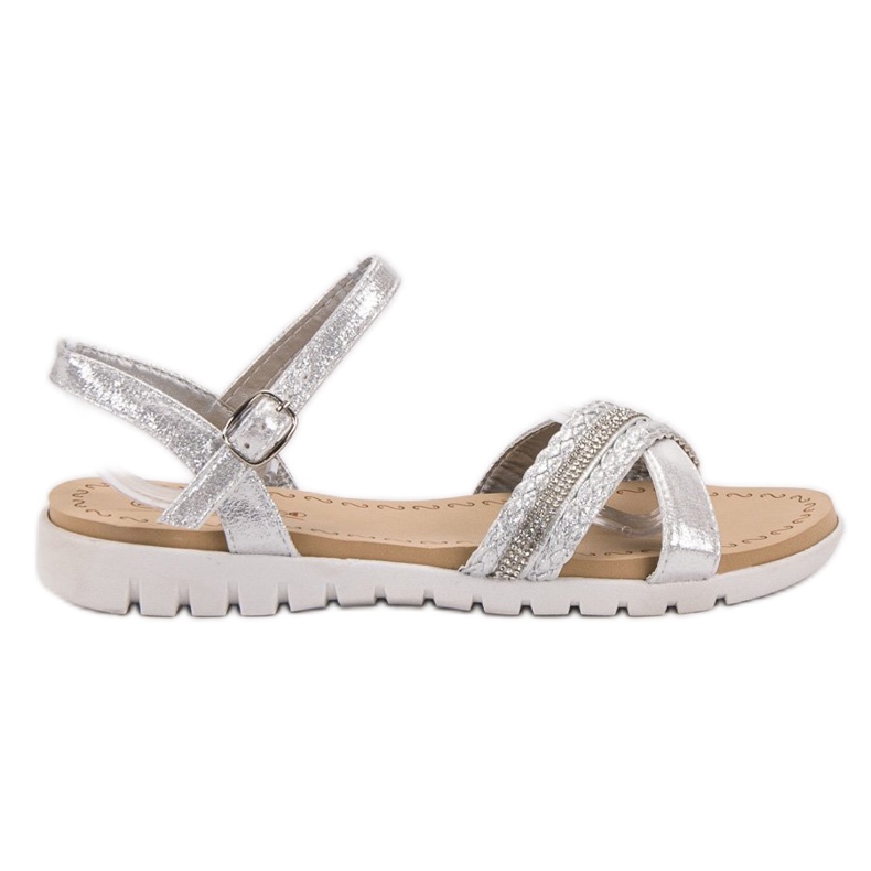 Groto Gogo Sandalias con cristales gris