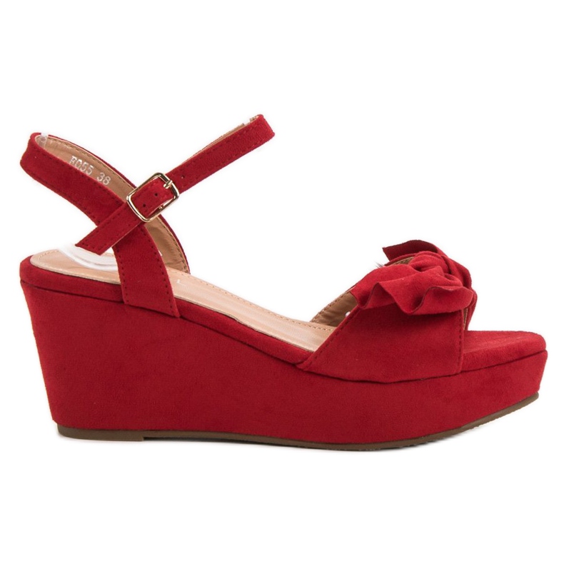 SHELOVET Sandalias en la plataforma rojo