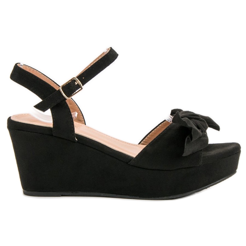SHELOVET Sandalias en la plataforma negro