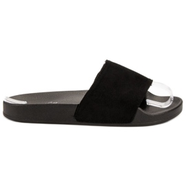 SHELOVET Zapatillas deportivas de gamuza negro