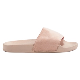 SHELOVET Zapatillas deportivas de gamuza rosado