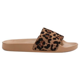 SHELOVET Zapatillas deportivas de gamuza marrón
