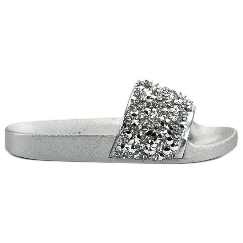 Seastar Pantuflas plateadas elegantes gris