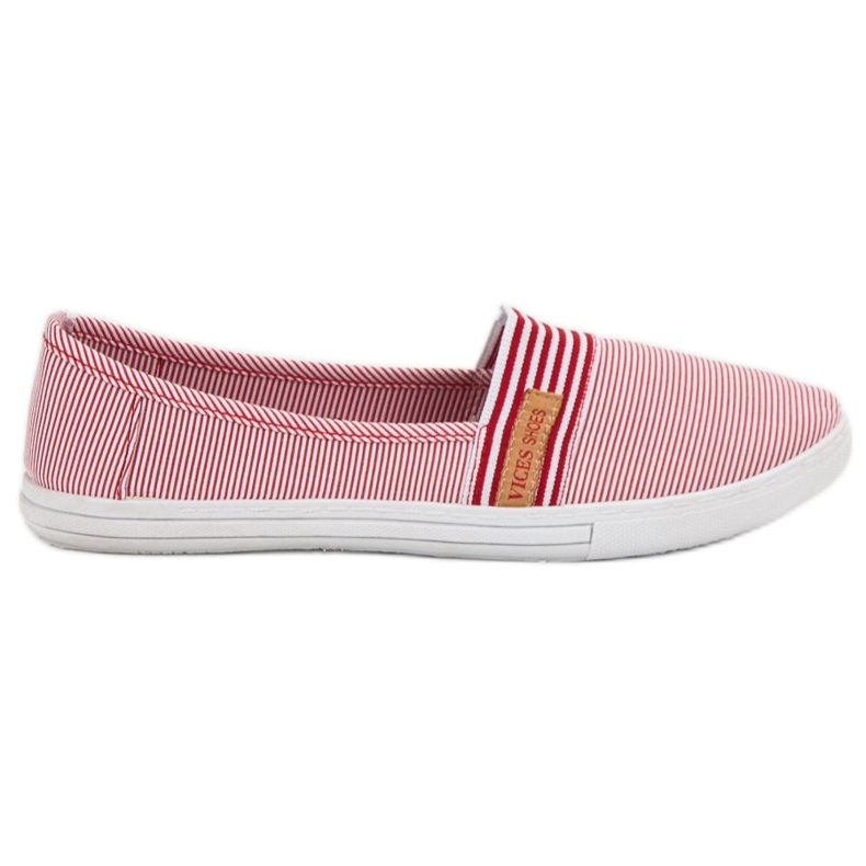 Cómodo VICES Slipony blanco rojo