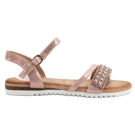 Groto Gogo Sandalias con purpurina rosado