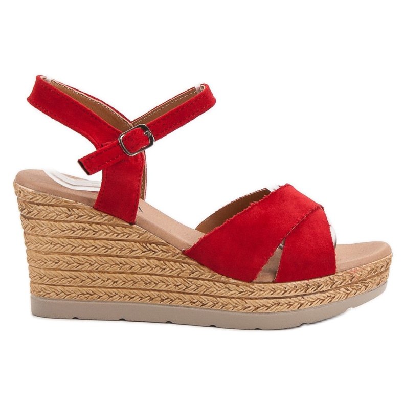SHELOVET Sandalias rojas rojo