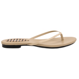 SHELOVET Chanclas clásicas marrón
