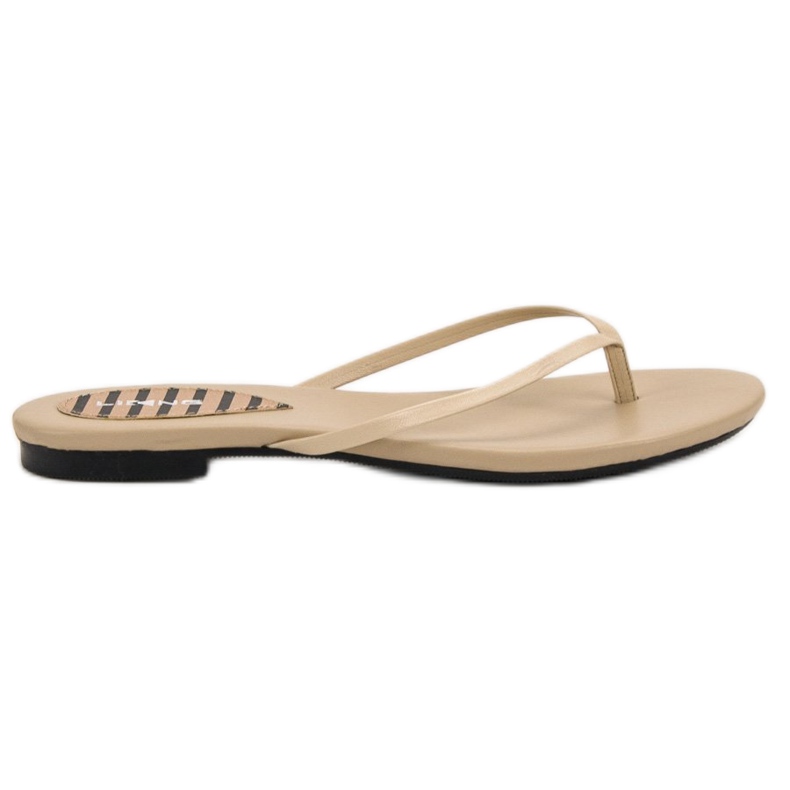 SHELOVET Chanclas clásicas marrón