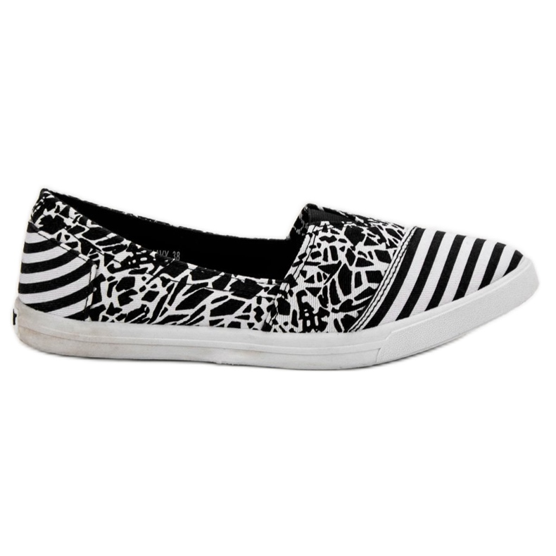 Sweet Shoes Slipons con patrón blanco negro
