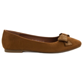 Best Shoes Bailarinas camel marrón
