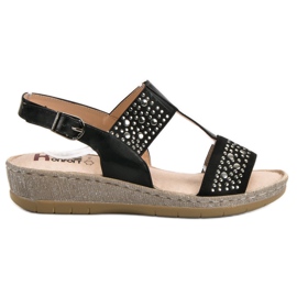 Kylie Sandalias en la plataforma negro