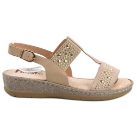 Kylie Sandalias en la plataforma beige