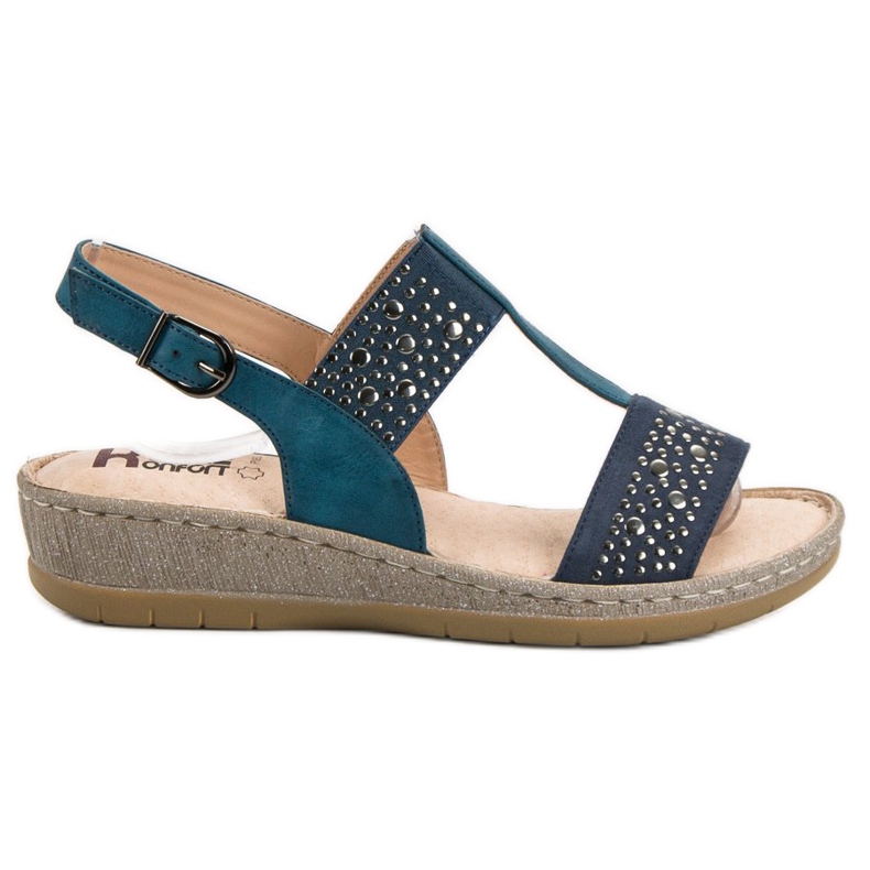 Kylie Sandalias en la plataforma azul