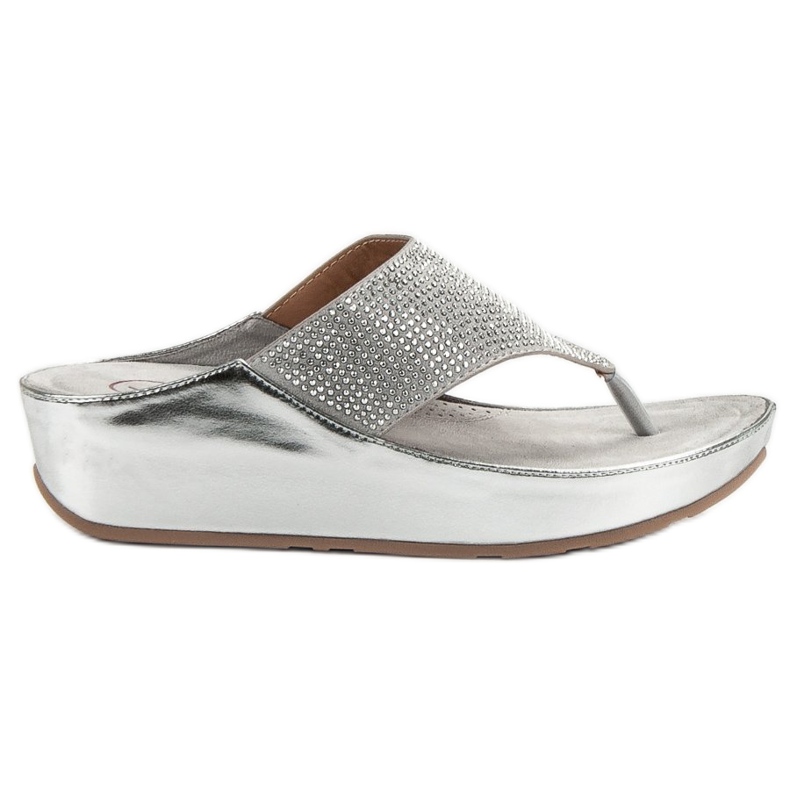 Kylie Sandalias de cuña gris