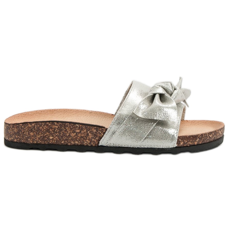 Queen Vivi Pantuflas Casuales Con Brillo gris