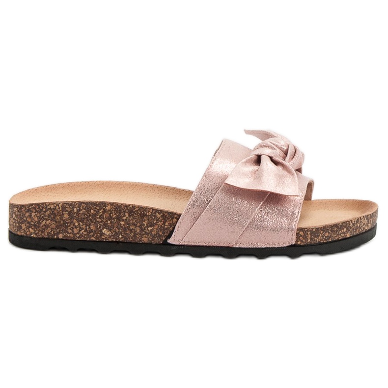 Queen Vivi Pantuflas Casuales Con Brillo rosado
