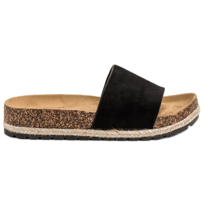 Bestelle Pantuflas clásicas de gamuza negro