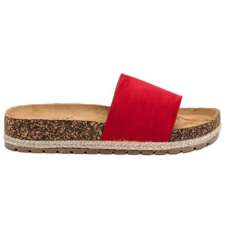 Bestelle Pantuflas clásicas de gamuza rojo