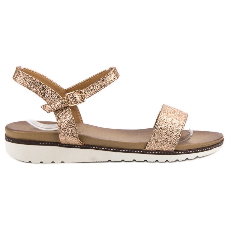 Ch. Creation Sandalias brillantes amarillo