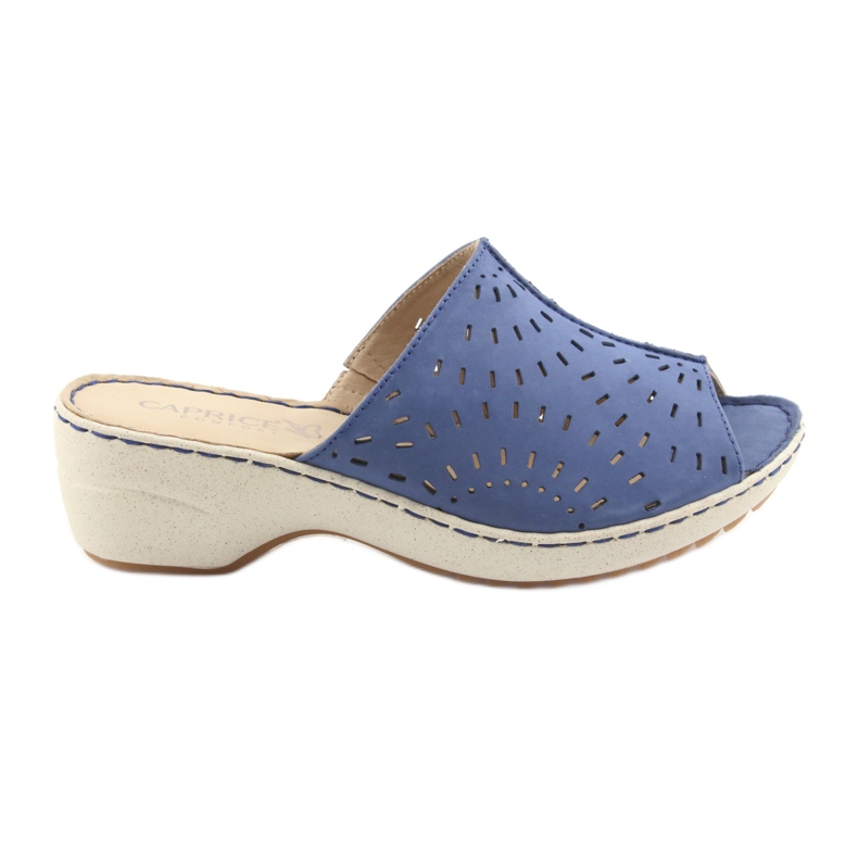 Zapatillas de mujer cuña Caprice 27351 jeans azul