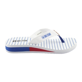 Chanclas Big Star con tacón de cuña blanco marrón azul rojo