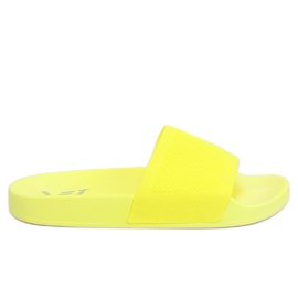 Pantuflas cinturón de punto amarillo PT-110 Amarillo