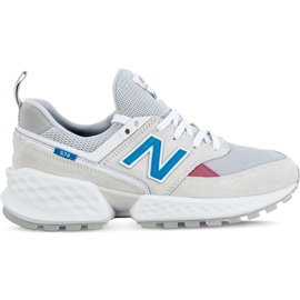 New Balance Ws574pra Sport Arctic Fox con Deep Ozone Blue gris