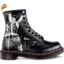 Dr. Martens 1460 Sex Pistols Vicious Black Sex Pistols Revés Grano de paja negro