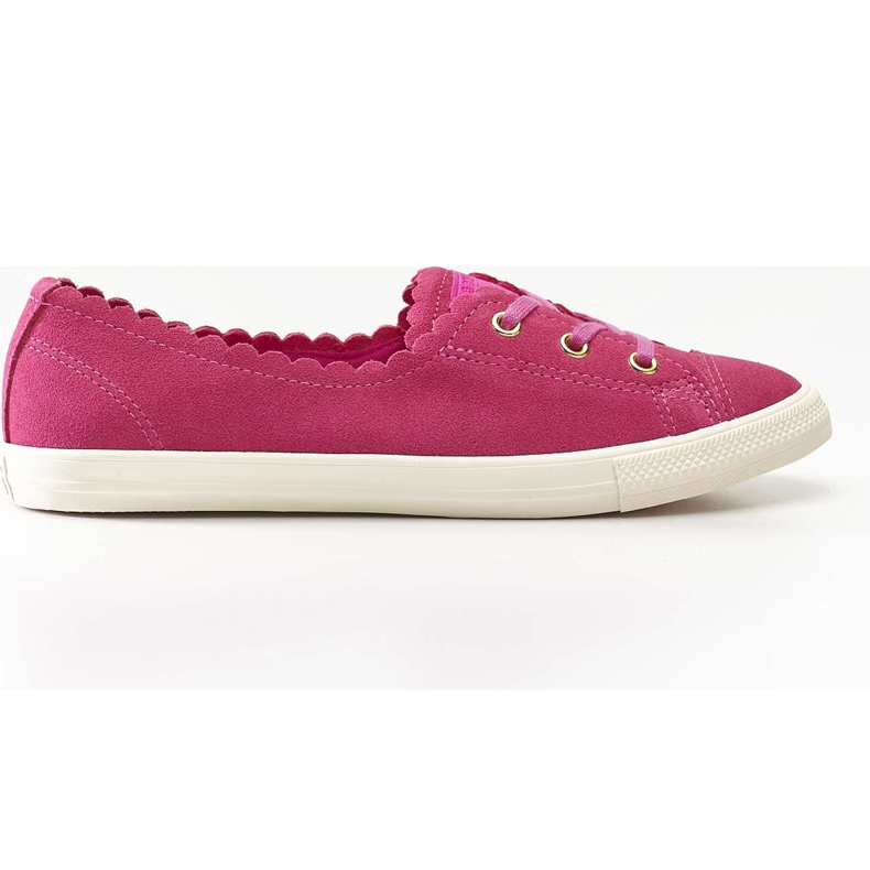 Converse Chuck Taylor All Star Ballet Scallop 484 Active Fuschia Gold Egret multicolor rosado