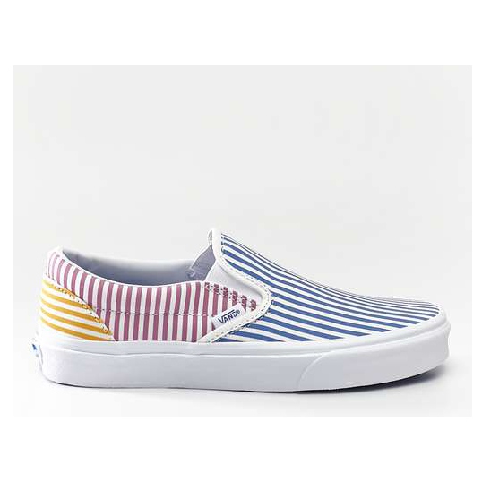 Vans Slip clásico en VM0 Deck Club Mix Stripes multicolor