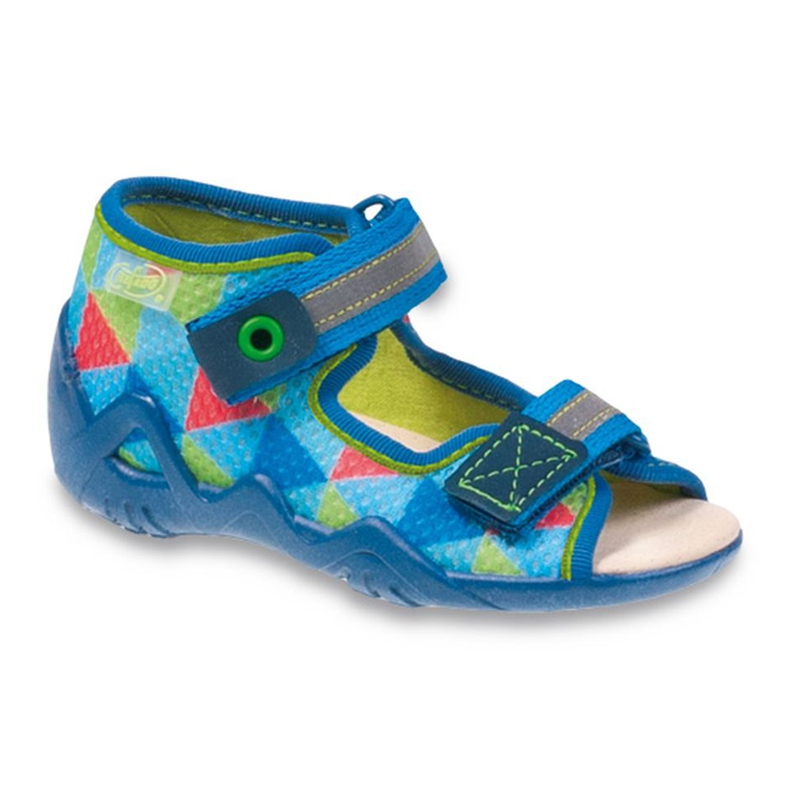 Calzado befado amarillo para niños 250P059 azul multicolor