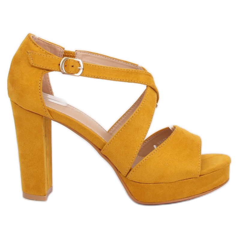 Amarillo VV-23 Sandalias plataforma amarillas