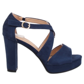 Sandalias en la plataforma azul marino VV-23 Blue