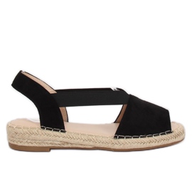 Alpargatas de mujer negras SA-2893 Black negro