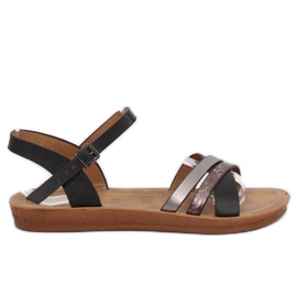 Sandalias de mujer negras TS-9 Black negro