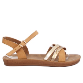 Sandalias camel TS-9 beige