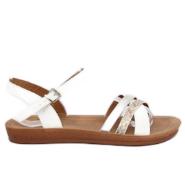 Sandalias blancas para mujer TS-9 White blanco