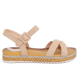 Sandalias beige para mujer Y1521 Beige
