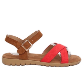 Sandalias rojas de mujer 999 Red rojo