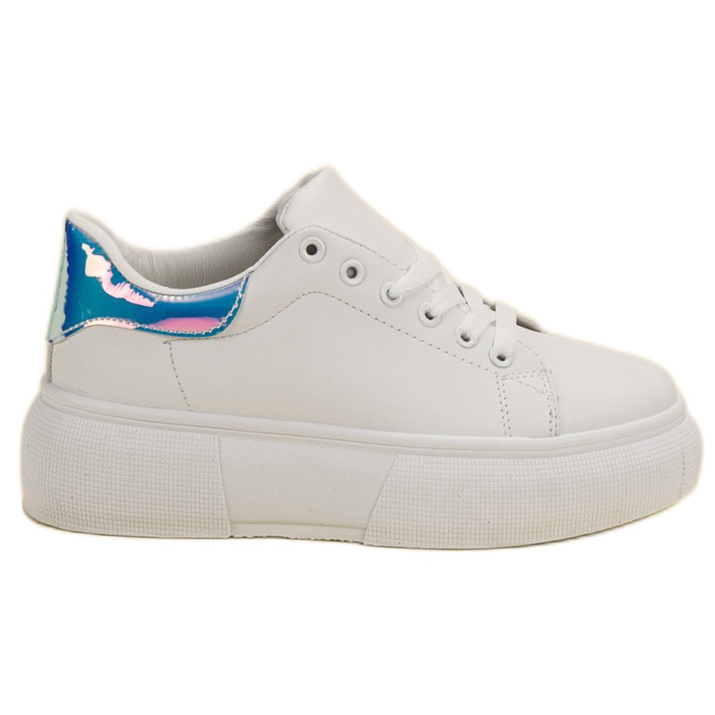 Renda Zapatos blancos en la plataforma Renda Zapatos blancos en la plataforma