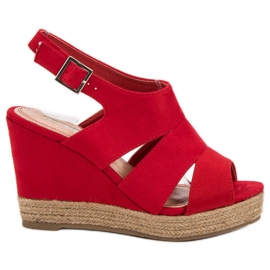 Best Shoes Alpargatas Sandalias Rojas rojo