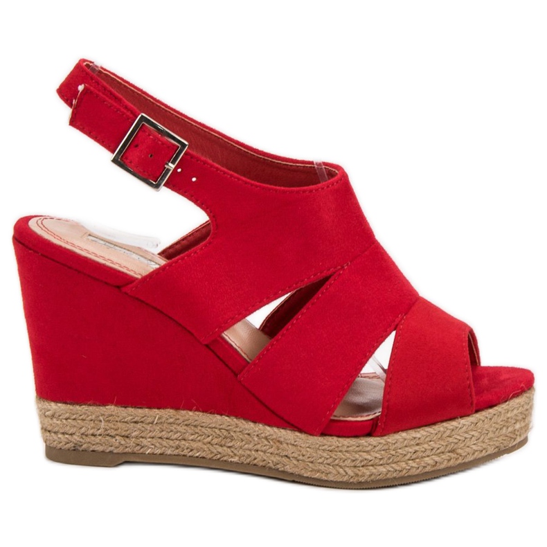 Best Shoes Alpargatas Sandalias Rojas rojo