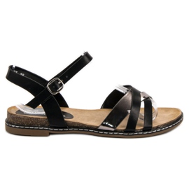 SHELOVET Sandalias casuales negro
