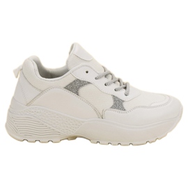 SHELOVET Zapatillas blancas de moda blanco