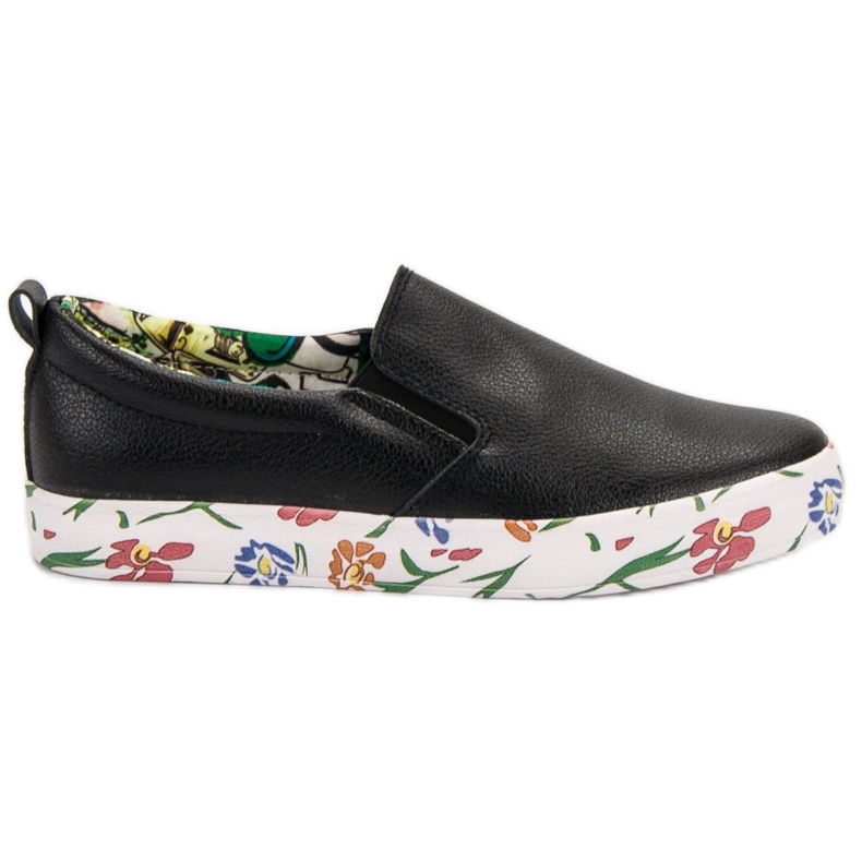 Groto Gogo Slipons de moda negro