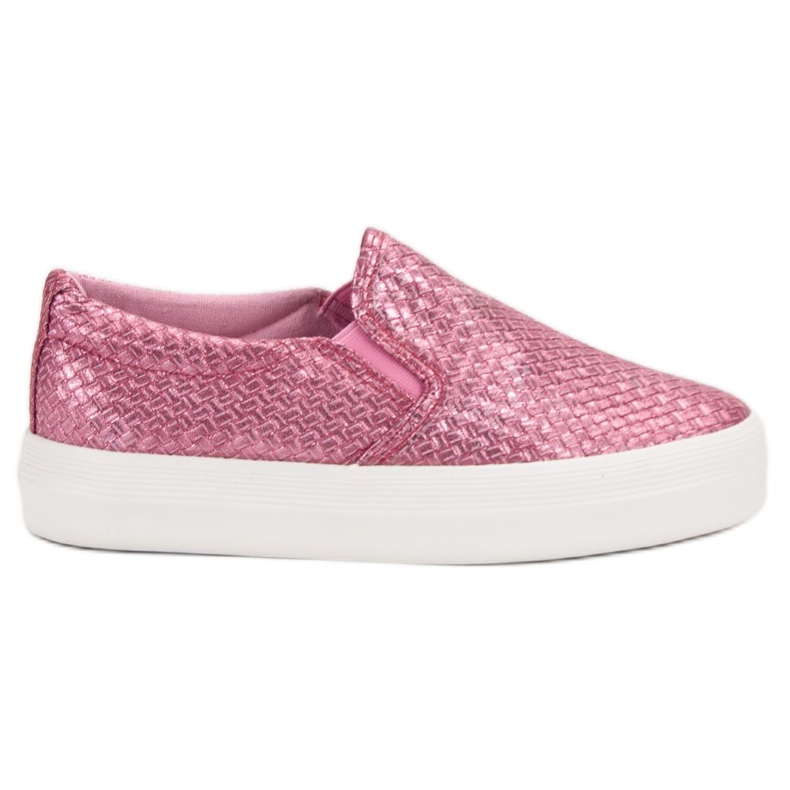 SHELOVET Zapatillas sin cordones rosas rosado